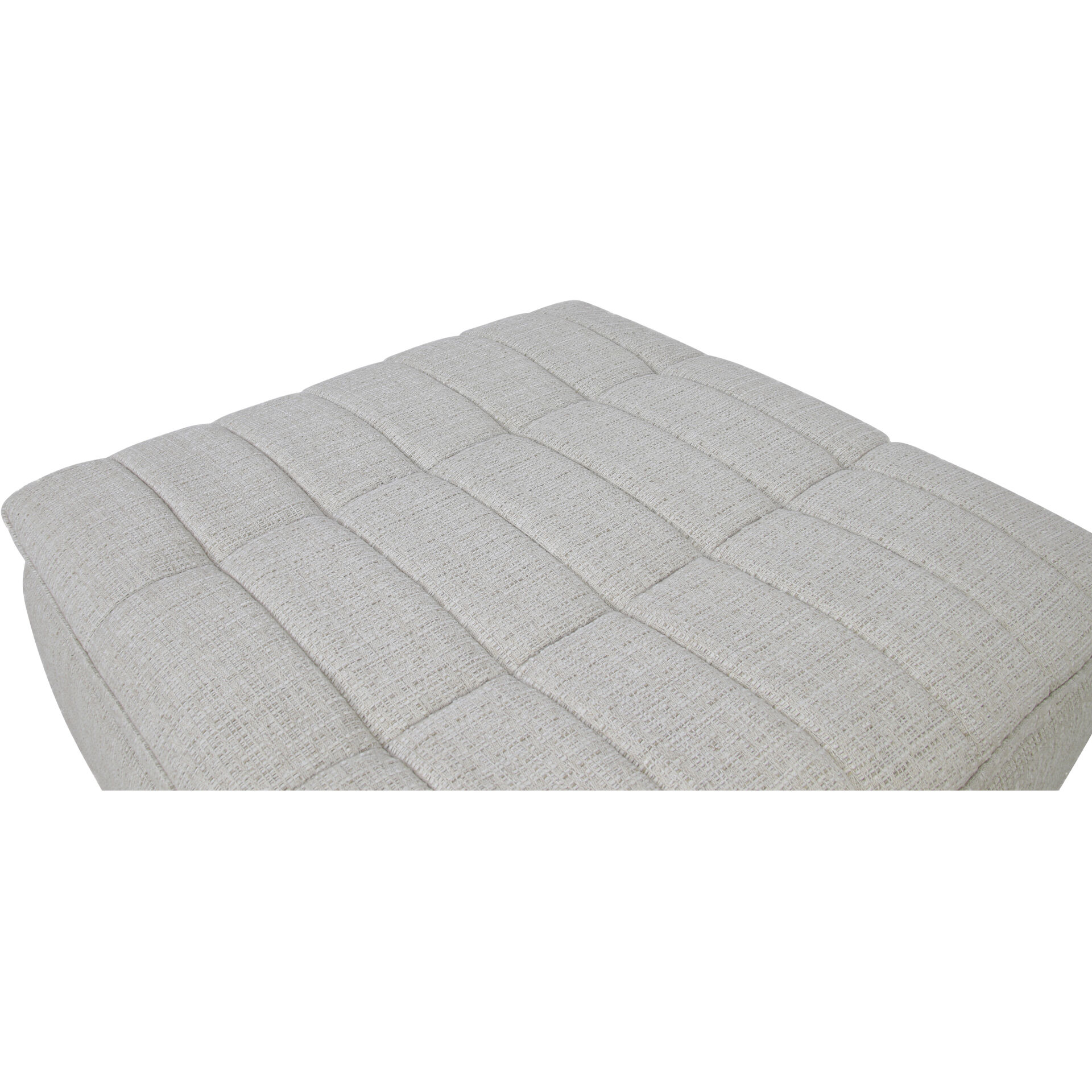 Lino 17.7 inch Beige Ottoman